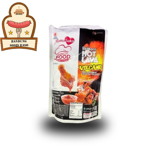 

Mamasuka Delisaos Hot Lava Volcano 1kg - Saus Pedas Ekstrem Andalan Usaha Kuliner
