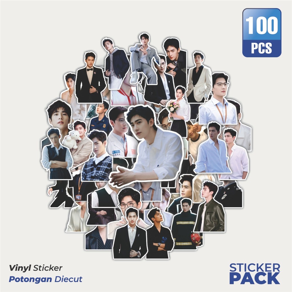 

Super Hemat! 100 PCS Stiker Yang Yang Waterproof Aesthetic- Untuk Laptop, Motor, dan Helm - Paper Stationery Pack