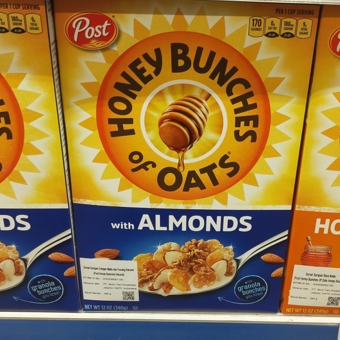 

post honey bunches oats almond cereal 340gr