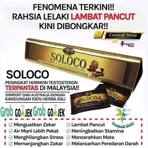HOT PRODUCT Soloco-Au-Candy Original-Asli 1 Box 12pcs Permen-Kuat