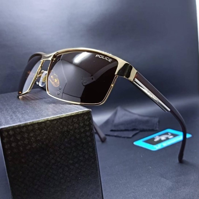 kacamata coklat pria lensa polarized lensa 100% polarized tahan sinar uv pelindung mata dari sinar u