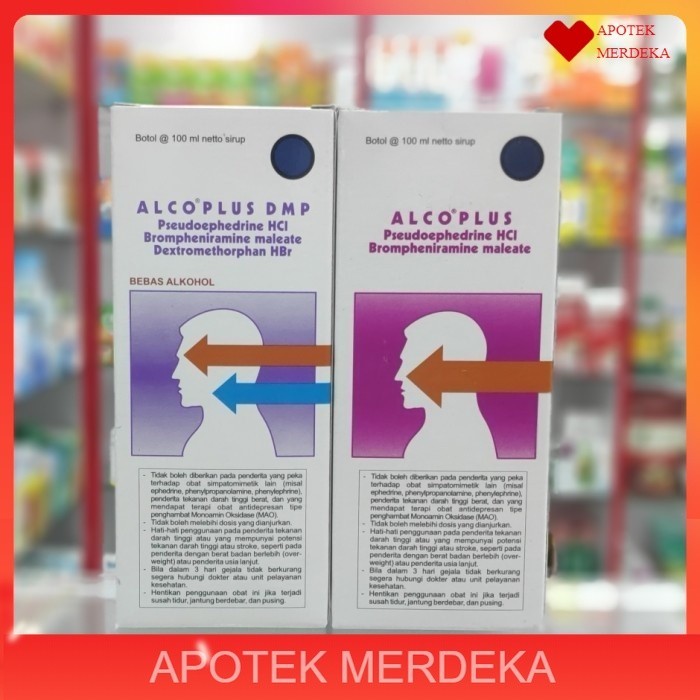 alco plus sirup 100ml / obat batuk pilek