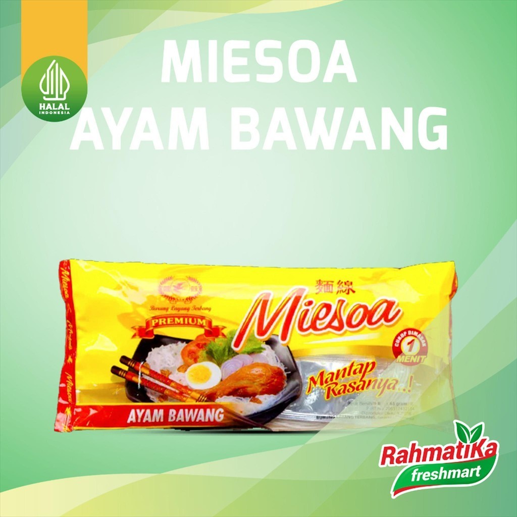 

MieSoa Ayam Bawang Cap Burung Layang Terbang 65 gr