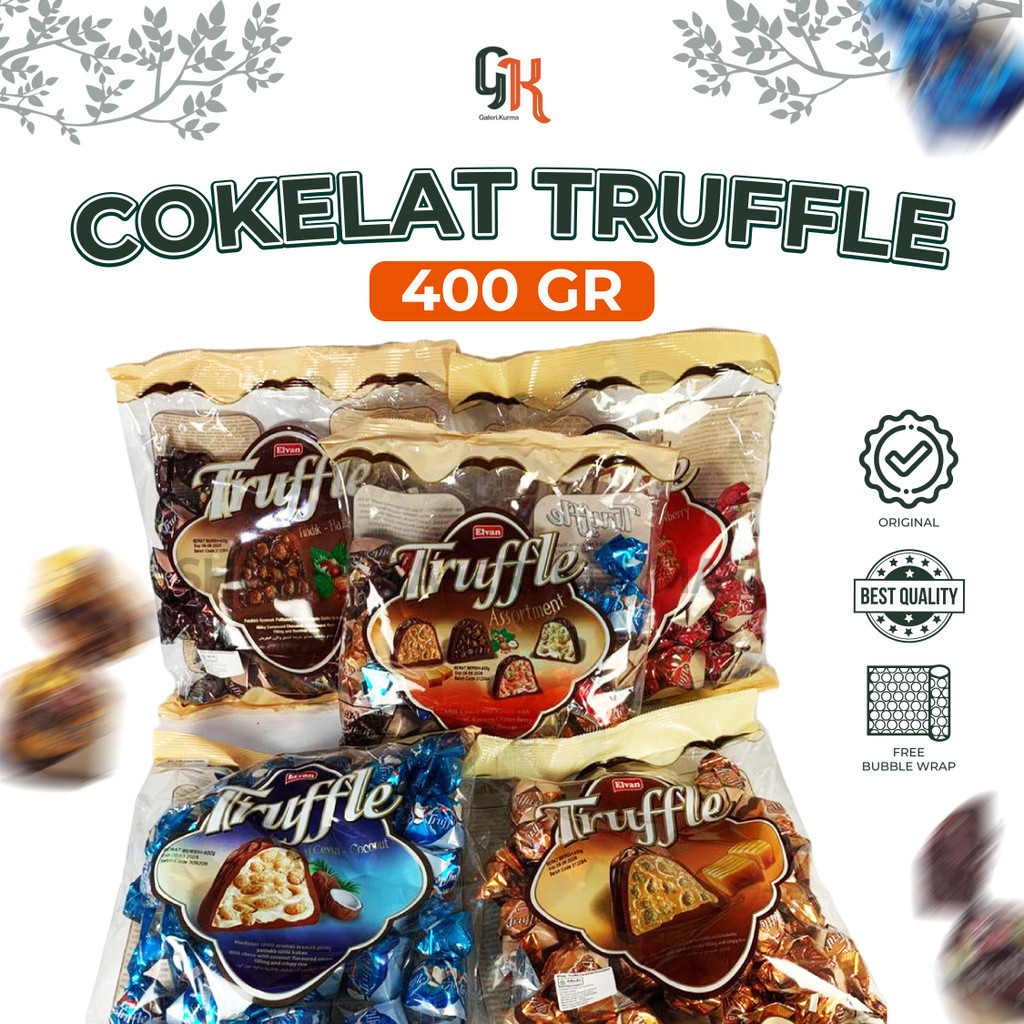 

Chocolate Truffle 400 GR / Truffle Coklat Turki / Cokelat Turki Mix