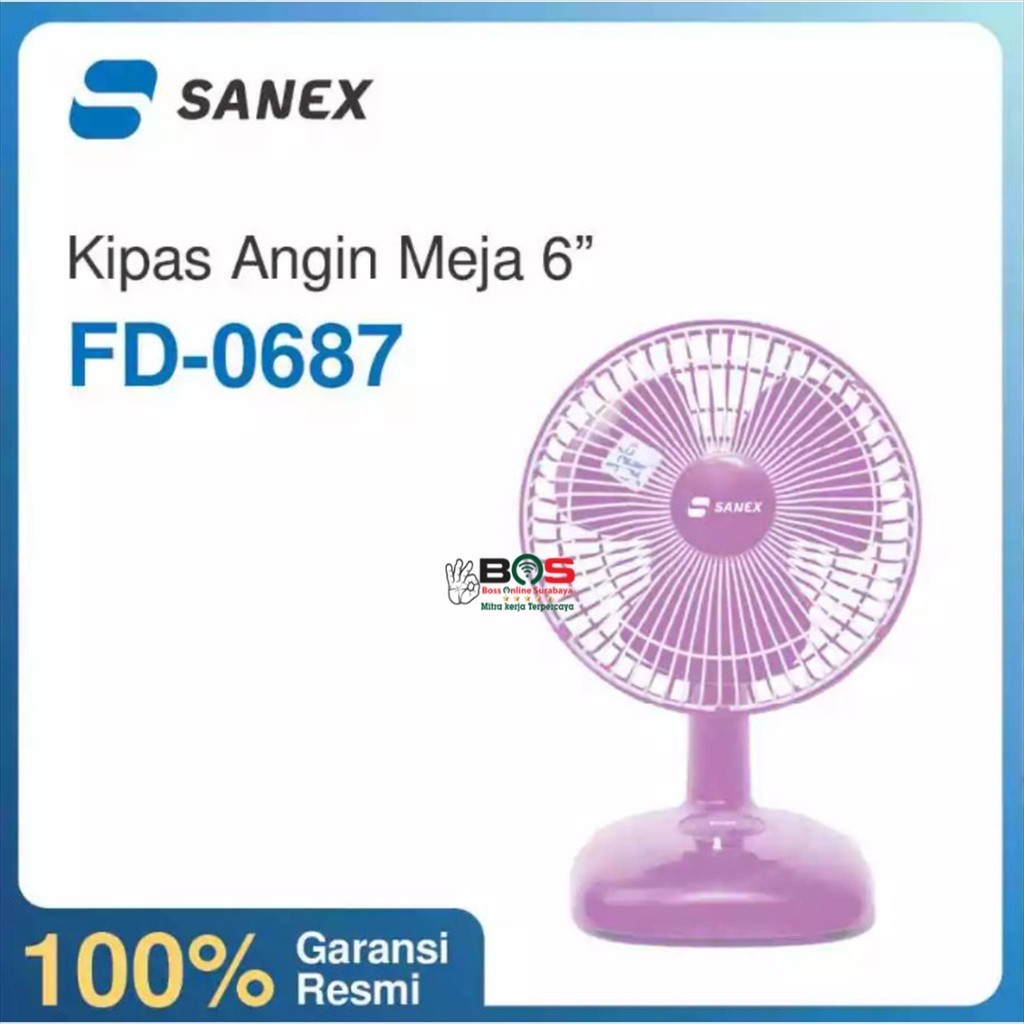 Kipas Angin Meja Sanex FD-0687 Kipas Angin 6 Inch Sanex FD 0687