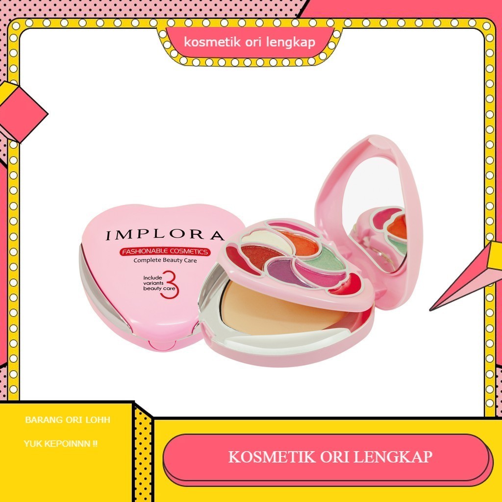 Implora Bedak Complete Love Beauty Care New 012  | bedak padat implora