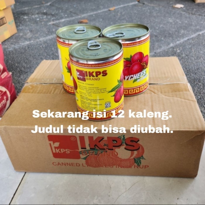 

Berkualitas!! IKPS Lychee Leci Kaleng 1 dus isi 24 kaleng / 24 x 567gr