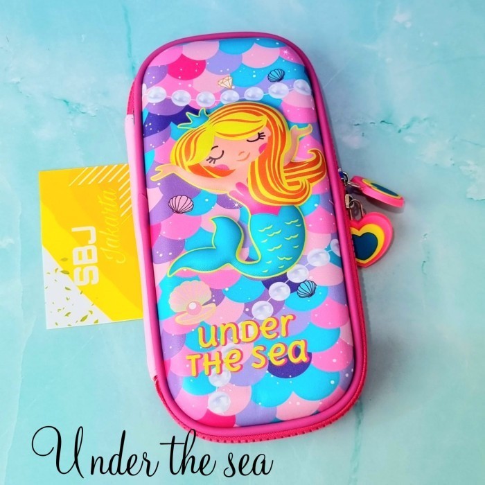 

promo ✨ -Tempat pensil Kotak pensil smgle Lookalike 3D Hardcase terproof - Under the sea