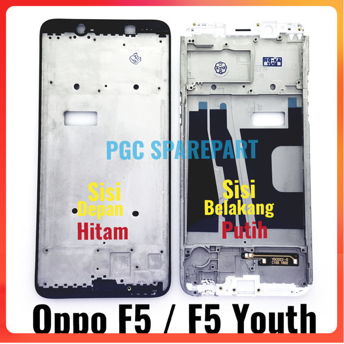 Frame Oppo F5 F5 Youth CPH1725 Bezzel Tulang tengah dudukan LCD Mesin