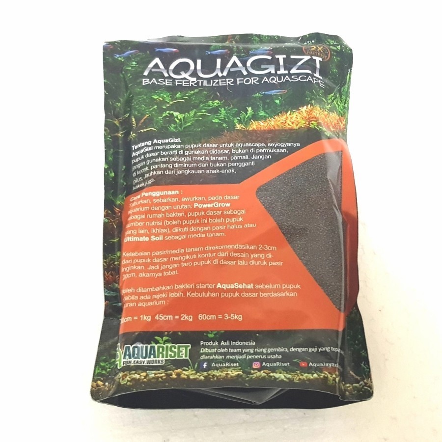 AquaGIzi Aqua Gizi / Natural One Pupuk Dasar Aquascape Aquarium
