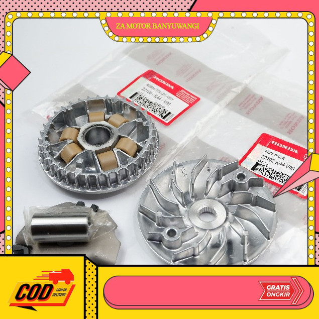 rumah roller beat fi k44 ori - roller beat fi - kipas beat fi - rumah roller assy honda beat fi esp