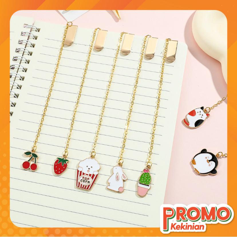 

Promo Kekinian - 6278 Paper Clip Liontin Bahan Metal / Pembatas Buku Cartoon Lucu
