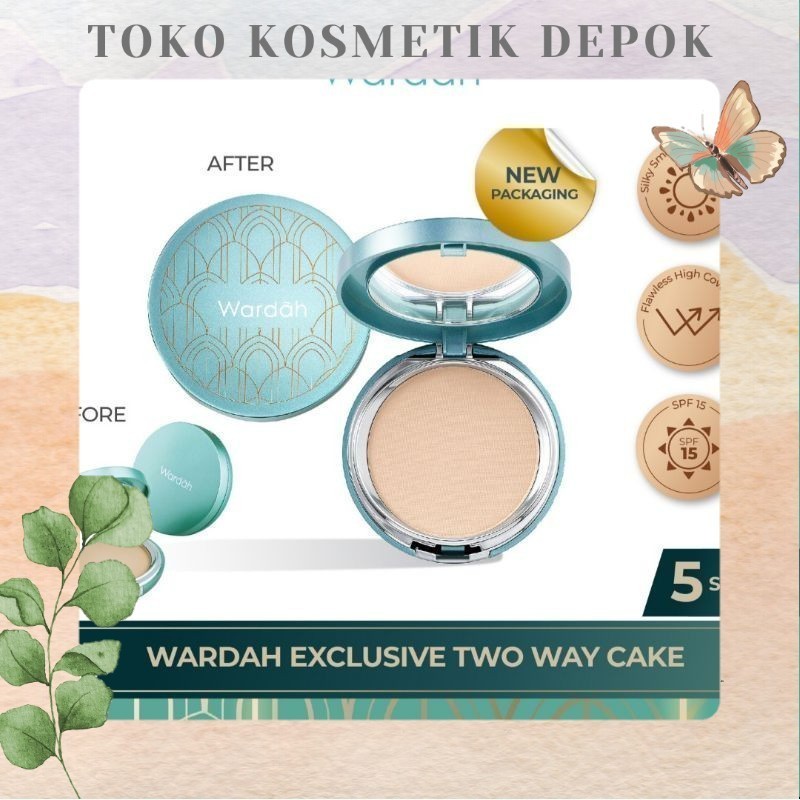 WARDAH EXCLUSIVE TWO WAY CAKE | bedak padat WARDAH