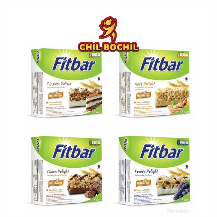 

FITBAR MULTIGRAIN SEREAL PERBOX ISI ( 5 PCS X 20 GRAM ) - SEREAL BAR FITBAR ISI 5PCS RENDAH KALORI - CHIL BOCHIL