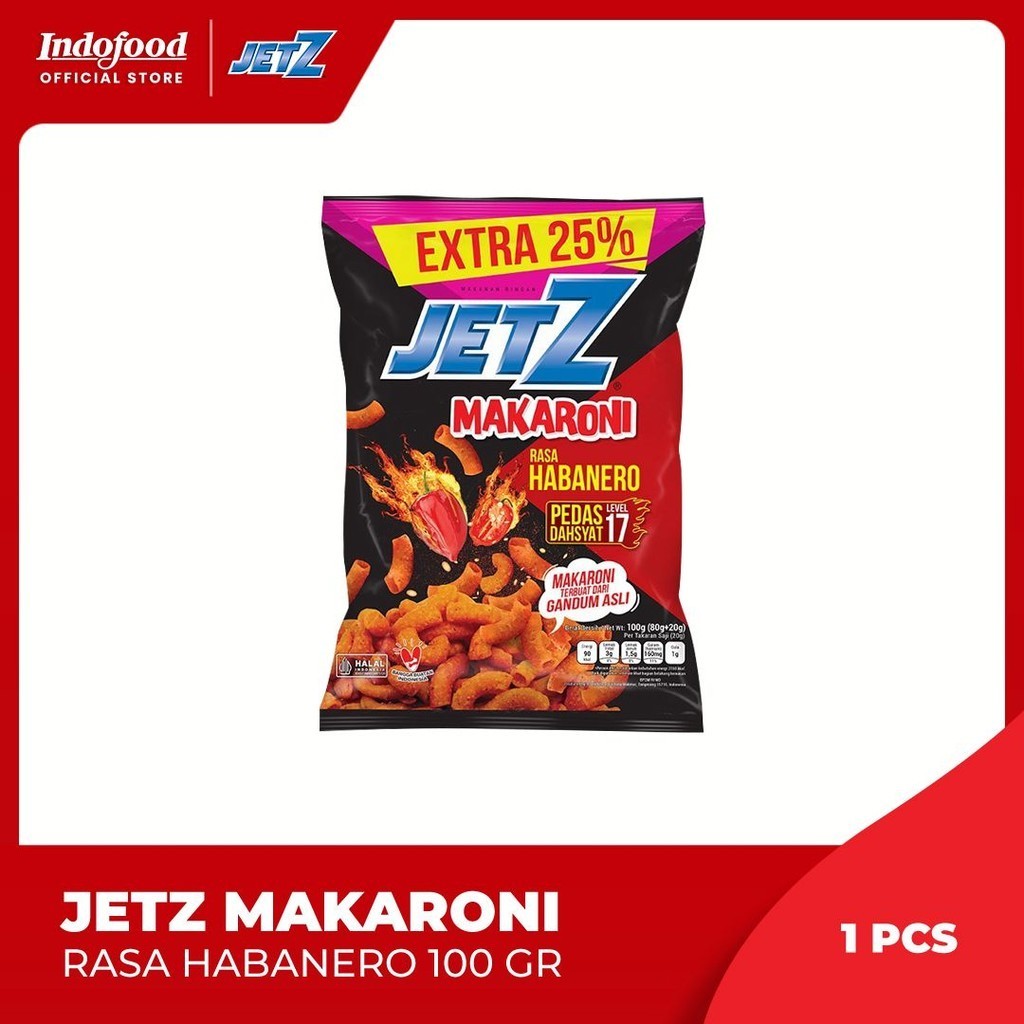 

Jetz Makaroni Habanero 100 gr