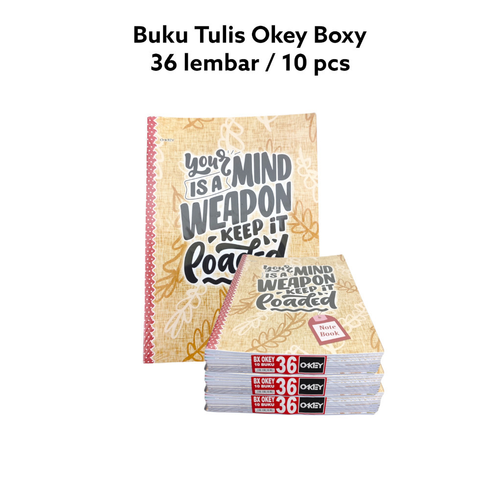 

Buku Tulis Boxy Okey 36 Lembar Isi 10 Pcs Ukuran B5 Motif Fancy Exclusive hanya Di lapak Kami - Jual Pak- SHAGB