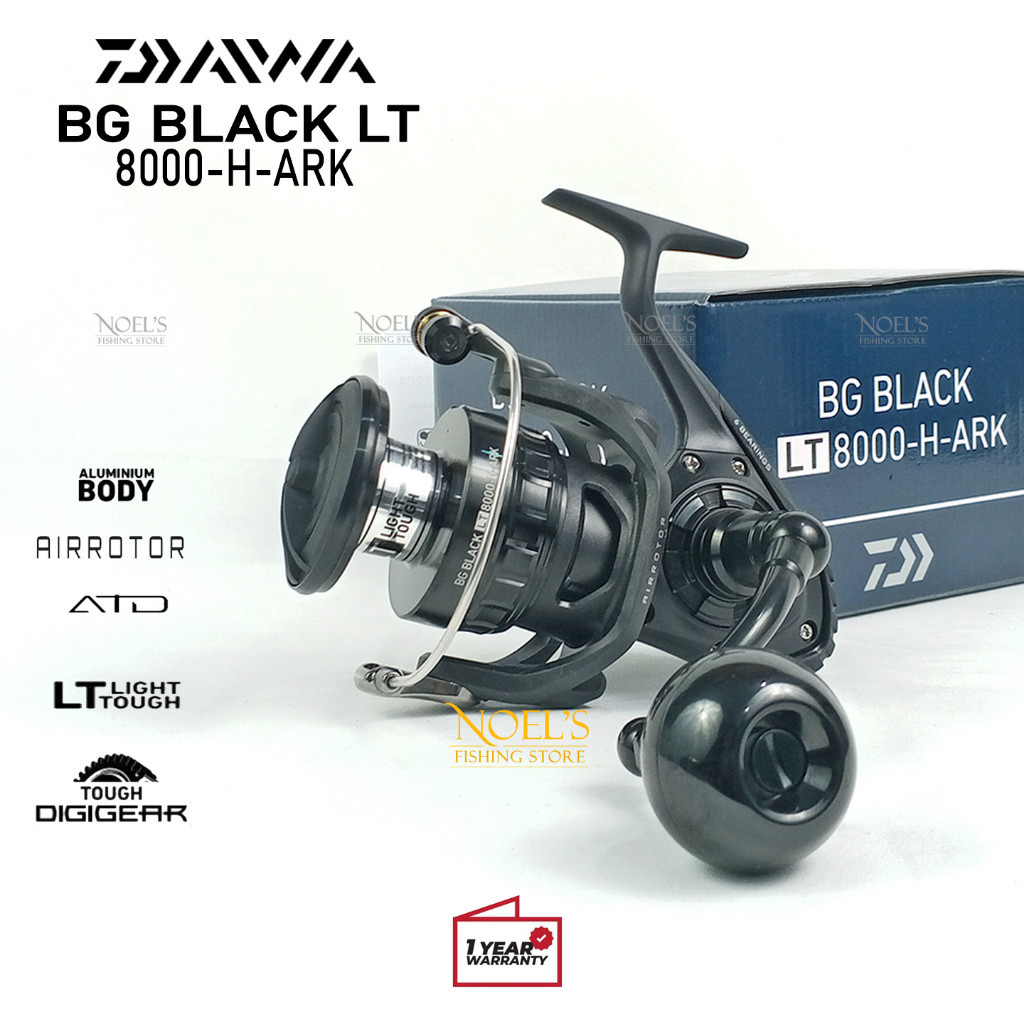 Reel DAIWA BG BLACK LT | Metal Body | 2500 s/d 14000 | Laut [2021] Resmi