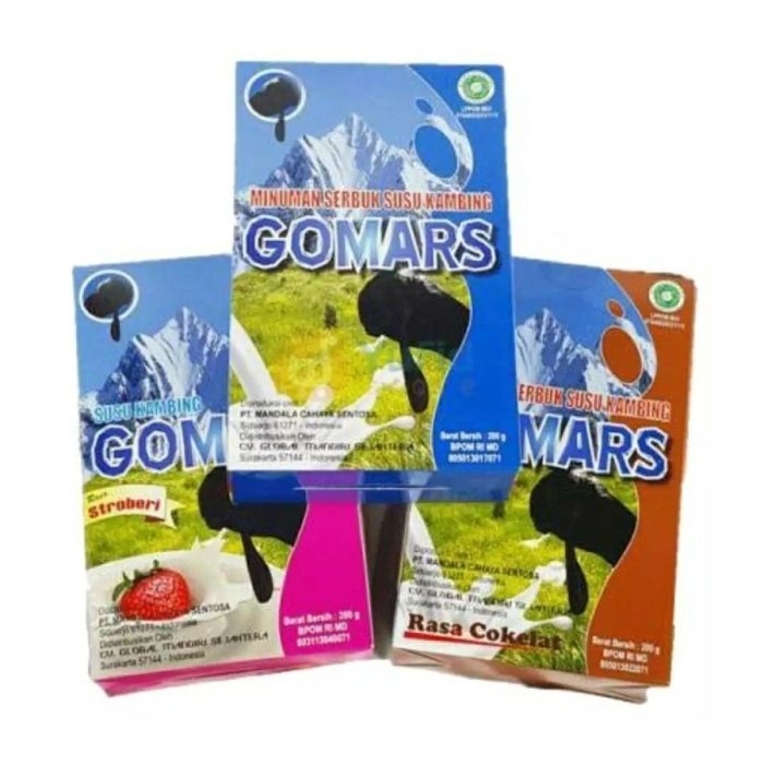 

susu gomars kambing etawa original tinggi kalsium 200gr