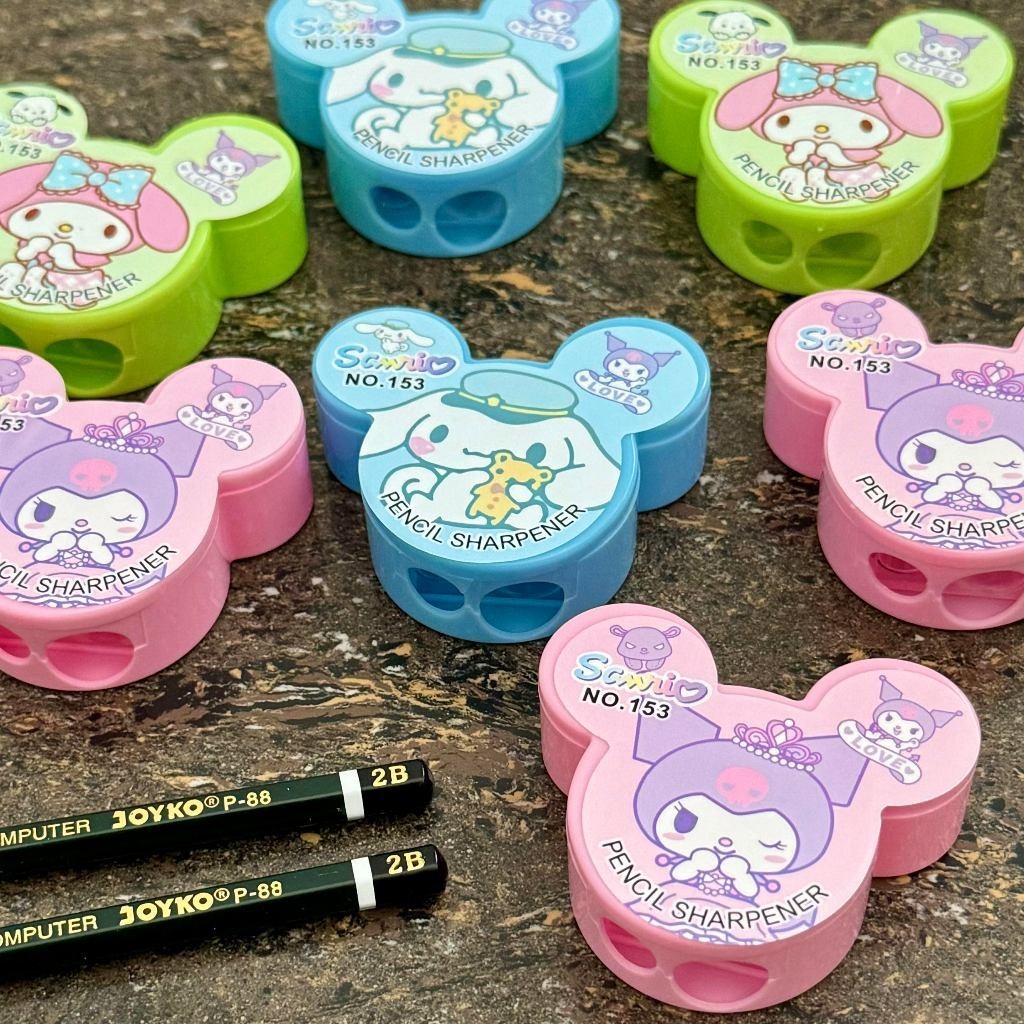 

RAUTAN PENSIL TELINGA SANRIO 2 LUBANG | SERUTAN PENSIL