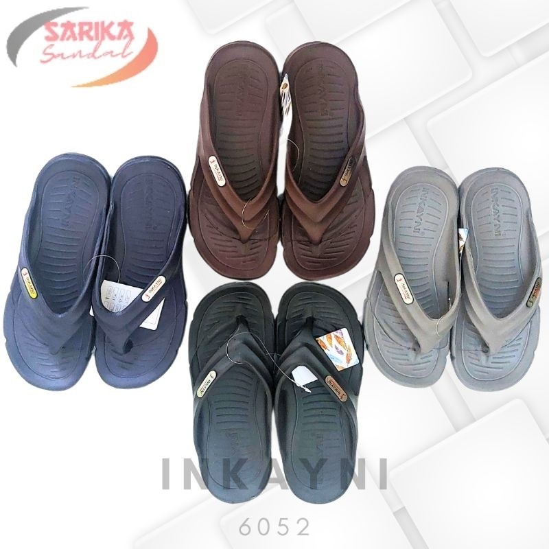 Inkayni 6052 Sandal Selop Pria Sandal Pria Dewasa Sandal Karet Pria Dewasa Sandal Inkayni Pria Sanda