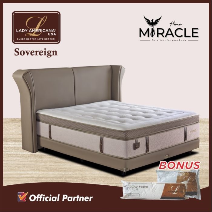 Springbed Lady Americana Sovereign (Full Set & Hanya Kasur)