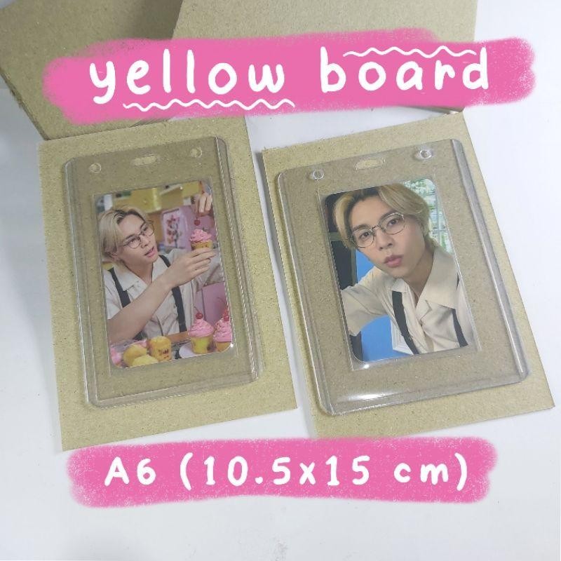 

2pcs - yellow board A6 packing photocard no.40