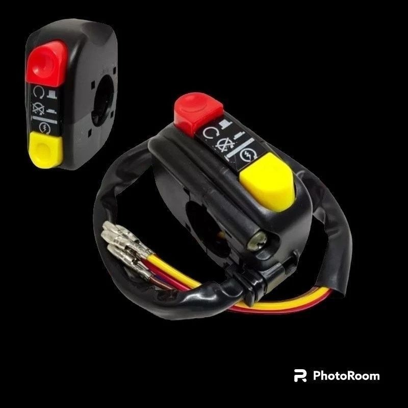 [ DELSER MOTOR ] SAKLAR KANAN STATER DAN ON OFF DOMIN0 TOMBOL MERAH KUNING MAHAL NEW UNIVERSAL MOTOR