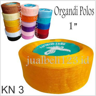 

Pita Organdi Polos 1 inch atau 2.5cm - Biru Muda