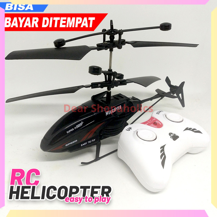 Mainan Helikopter Dengan Remote Control Dan Sensor Tangan Baterai Cas
