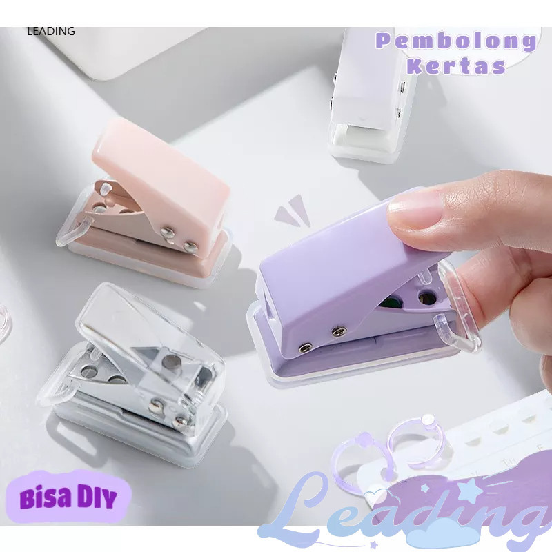 

Pembolong Kertas Satu Lubang One Hole Punch Lucu Unik Mini Cute-Le