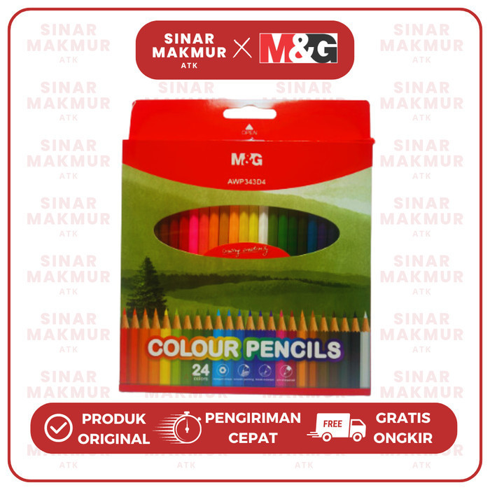 

Pensil Warna/Color Pencil Hexagonal 24 Warna M&G AWP343D4 (Set)