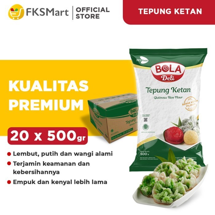 

TERJUAL BOLA Deli Tepung Ketan 500 gr Karton