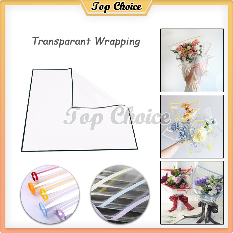 

Flower Wrapping Clear Frame / Flower Wrapping Paper / Kertas Bunga Buket Transparan