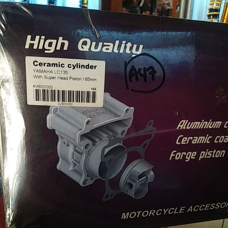 UMA Ceramic Cylinder Yamaha LC135 With Super Head Piston/65mm