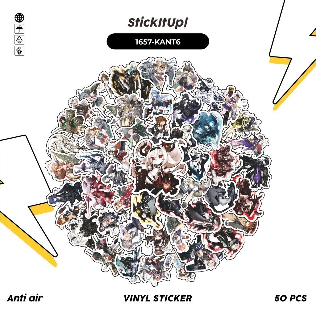 

COD✨ 100 Pcs Stiker KANTAI COLLECTION CHARACTER 06 Lucu Anti Air Untuk Dekorasi Notebook Sepeda Skateboard Handphone DIY