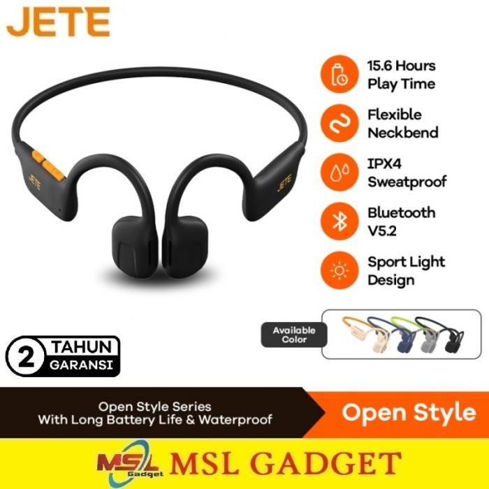 JETE Open Style Headset Bluetooth Sport Wireless Earphone Open Ear IPX4