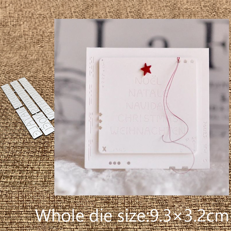 

New Design Craft Metal stencil mold Cutting Dies Christmas noel decoration scrapbook die cuts Album Paper Card Craft Embossing