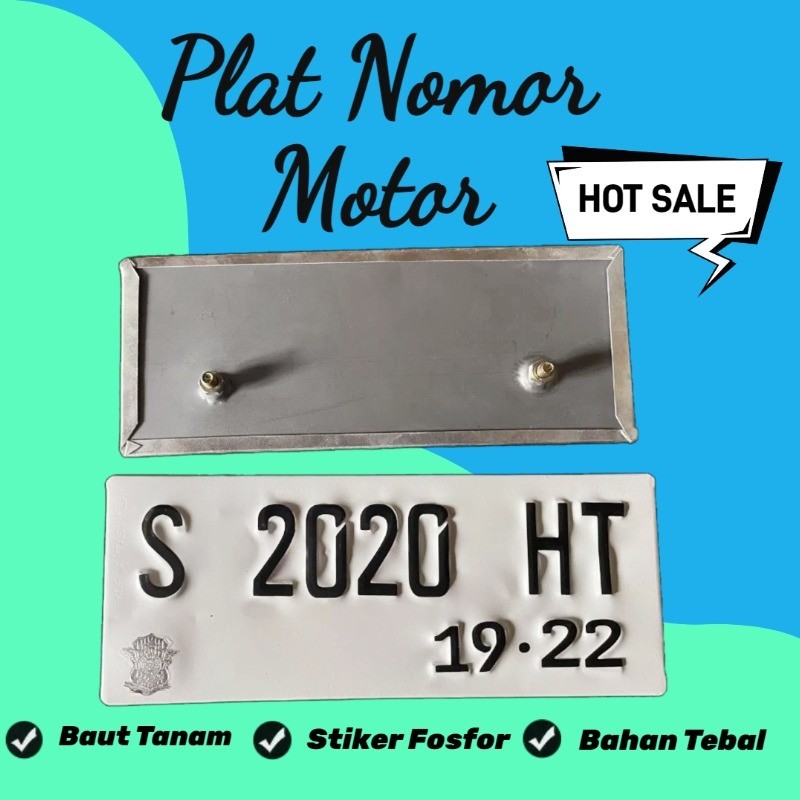 plat nomor motor font terbaru