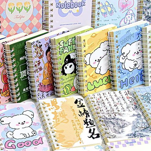 

Buku Tulis Sekolah 1PC Notebook Mini Spiral Catatan Kecil Note Book A7 barang aesthetic