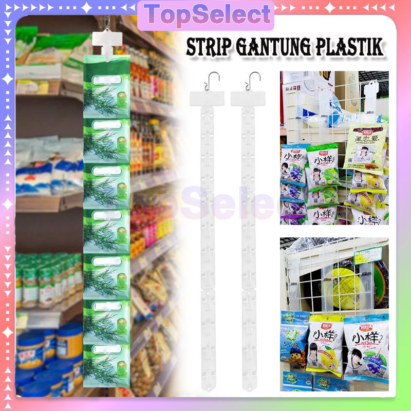 20set Supermarket Snack Plastic Clip Strip/Clip Strip Display Makanan/Display Gantung Makanan /Strip