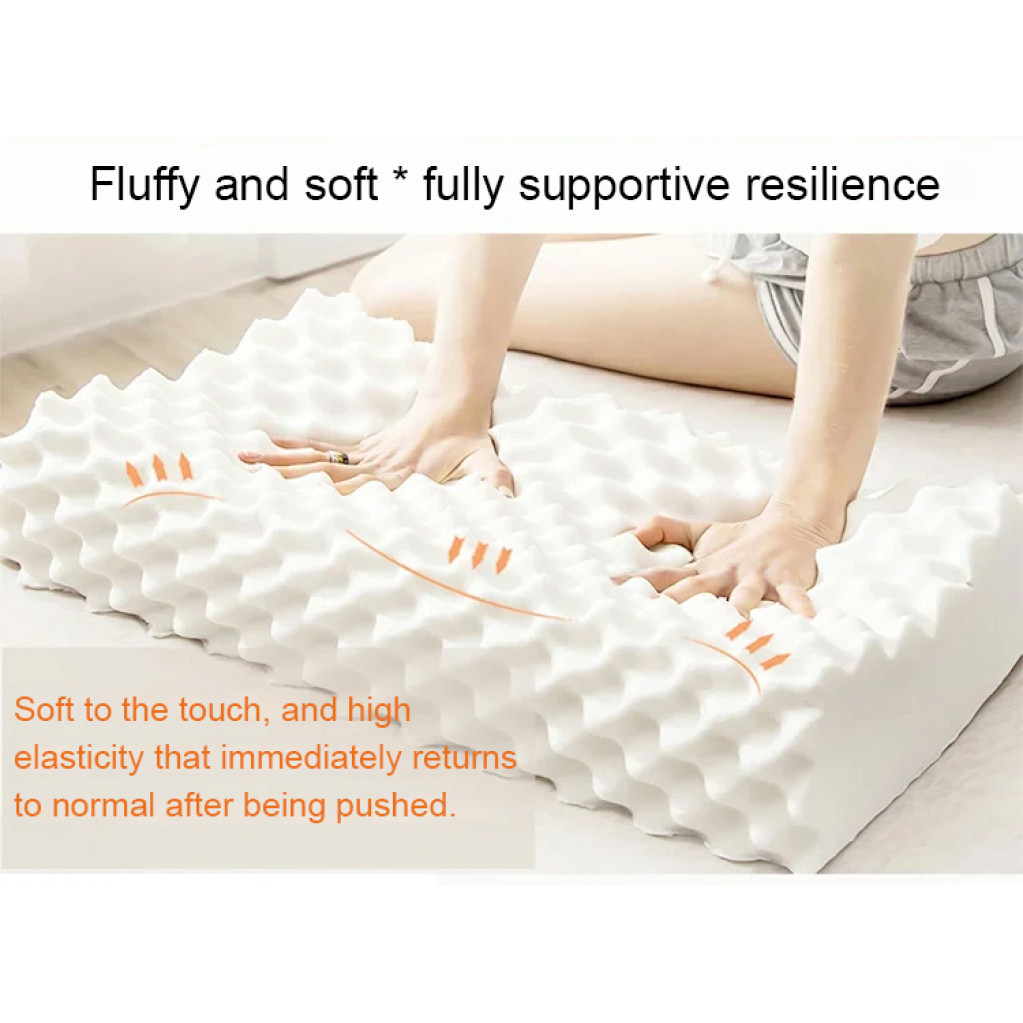Latex pillow core graphene latex pillow massage student pillow home essential