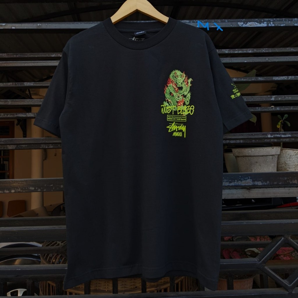 Vintage Stussy Dragon X Magic Stick X Just Blaze Backhit Tee