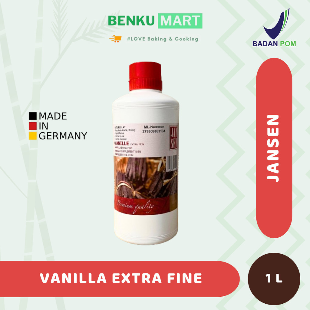 

Jansen Vanilla Extract Extra Fine 1 Kg | Vanilla jansen 1 Liter