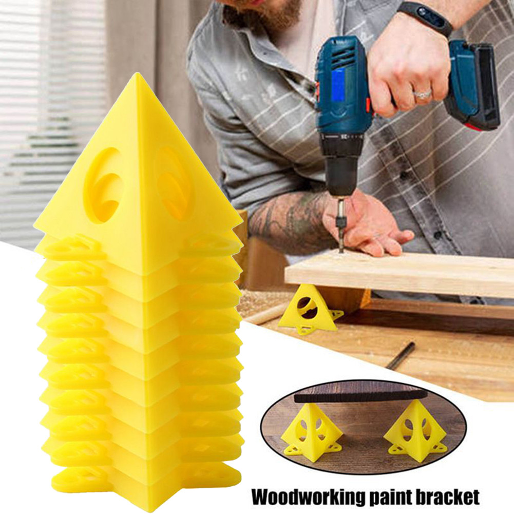 

10pcs Pyramid Stands Set Triangle Stands Paint Tool Triangle Paint Pads Feet Woodworking Carpenter Tools Paint Pads
