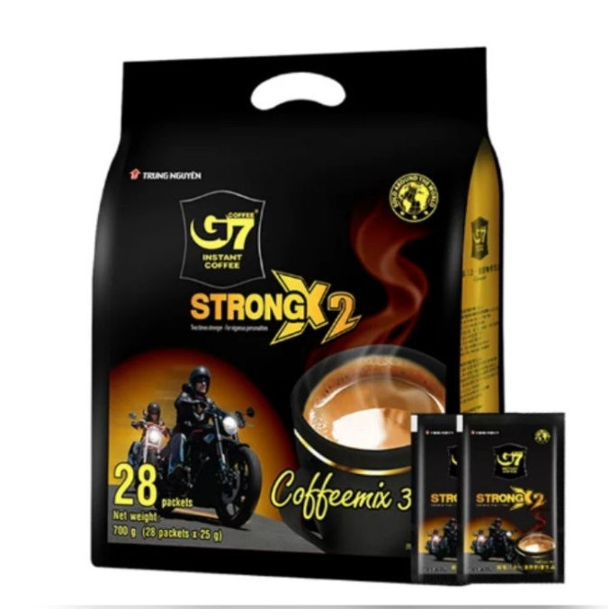 

RB kopi G7 3in 1 , Strong X2 , black, esspreso Trung nguyen G7 trung nguyen kopi Vietnam
