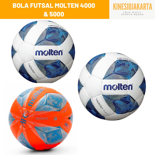 AV47UI Bola Futsal Molten Molten 4000 & 5000 / Bola Futsal Molten Original