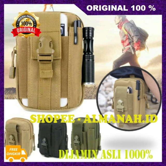 [BISA COD] Tas Tactical Militer Tas Pinggang Tactical Pria Tas Taktikal Pria Army Tas Pinggang Hikin