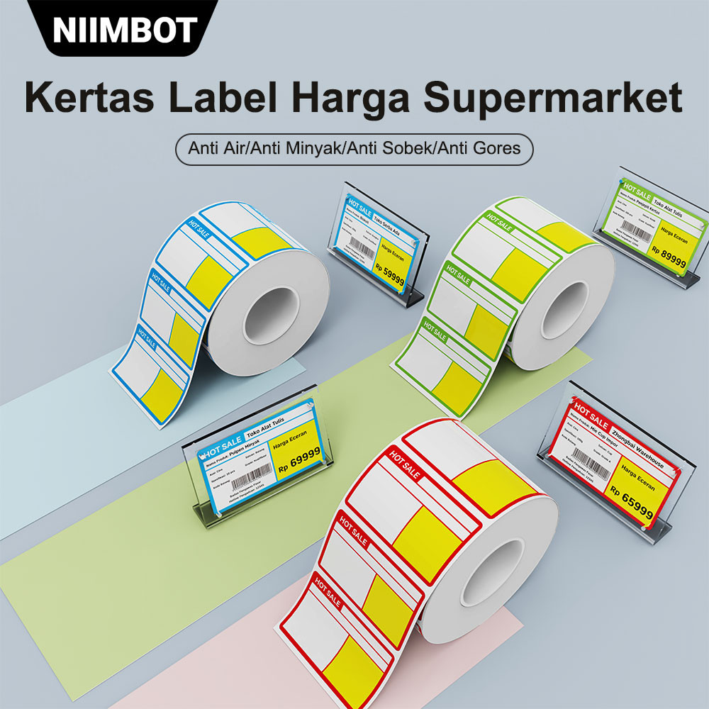 

NIIMBOT B21/B1/B3S Label Harga Produk, Label Harga Rak Produk di Supermarket dan Toko Serba Ada