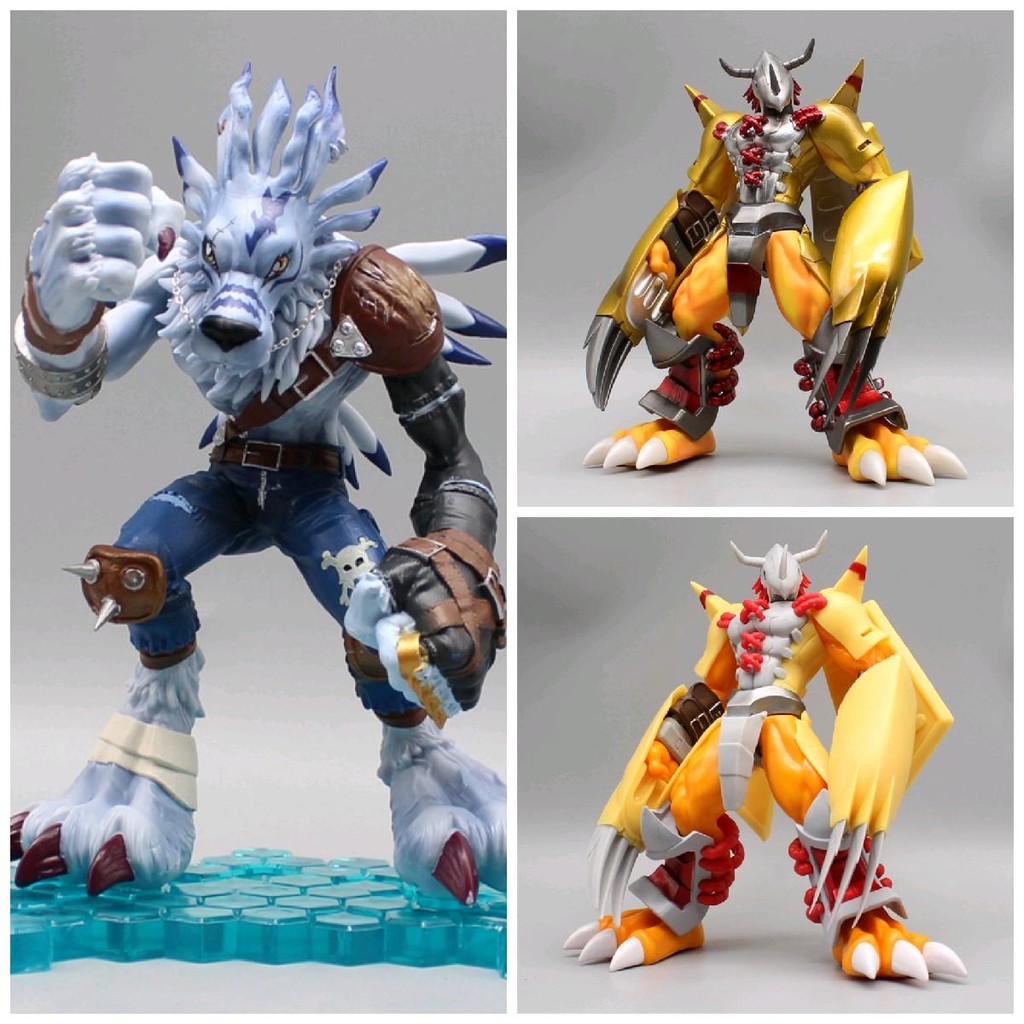 Action Figure Digimon Adventure Besar WarGreymon WereGarurumon