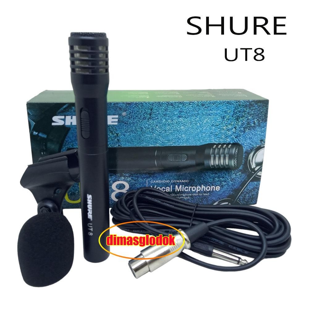 Mic Condensor SHURE UT8 Microphone Kabel Shure Mik Cable Condenser UT8 Kondensor Shure